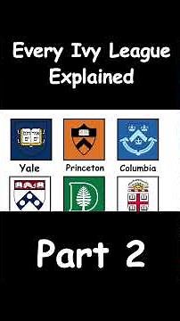 Every IVY League University Explained - Part 2 #ivyleague #ivy #universities