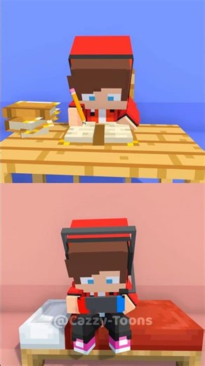 JJ Home or School 🏫🏨 - MAIZEN Minecraft Animation