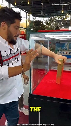 A Gold Bar Was Stuck Inside… His Trick Actually Worked 😳✨ #shorts