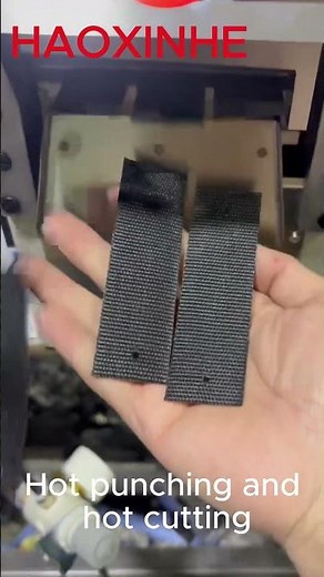 Webbing & Velcro Hot/Cold Cutting and Punching Machine | High-Precision Automatic Cutter