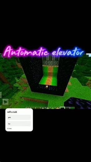 Automatic elevator #minecraft 🤯