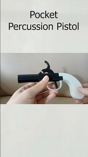 Pocket Percussion Pistol 3D Print Cap Gun BB 6mm [19th Century Pistol]