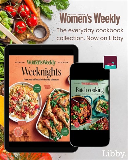 Kiama Library | What's for dinner? Find inspiration from the Women's Weekly cookbook collection on Libby. 📲Visit the eLibrary at Kiama Library website to... | Instagram