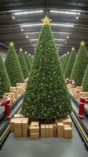 Inside a Modern Christmas Tree Factory