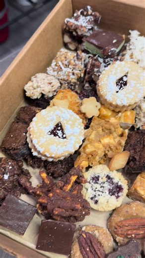 The first batch of Christmas cookies have been baked and are making it into this weeks treat boxes. There’s about 34 varieties of cookies, squares and fudge, for a full list of what goes into our Christmas sweets boxes, message me. Cheers | Ani's Kitchen