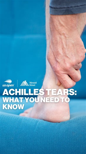 That sudden “pop” in your heel can feel like someone kicked you from behind — but it may be an Achilles tear. Dr. Aruna Seneviratne (@doctor_aruna) explains what to do if it happens to you. #WeFindAWay #tennis #USOpen #orthopedics #sportsinjury | The Mount Sinai Hospital