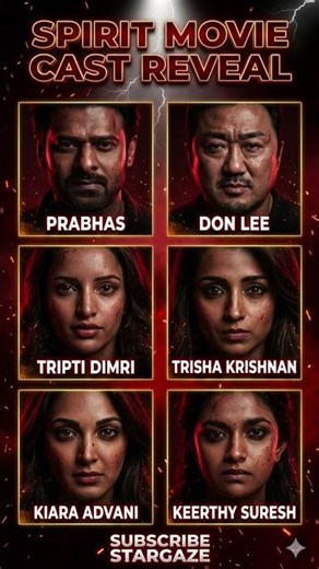 🔥The Ultimate MEGA CAST Reveal: SPIRIT Movie is Going to Break All Records! 🎬💥 #spiritmovie #prabhas