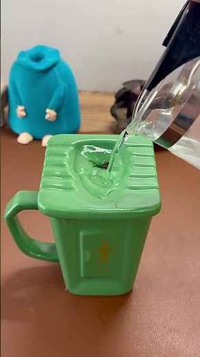 🔔 Top funny cups for daily use ( # 2378 ) Squatting Toilet Shape Ceramic Mug