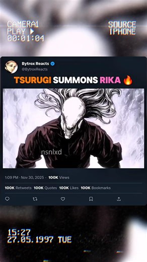 Tsurugi Summons Rika 🔥 #jujutsukaisen #anime #animeedit #jjk #modulo #manga