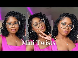 FLEXI RODS ON MINI TWISTS?!! THE NEW GO TO ft. Exyhair HUMAN HAIR INSTALL