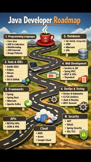 java developer complete roadmap for beginners students #javadevloper #coder #java #codinghub