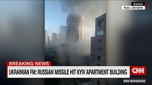 The Ukrainian Foreign Minister says that a Russian missile hit an apartment building in Kyiv. CNN's Michael Holmes reports. | CNN
