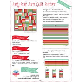 Jelly Roll Jam Shortcut Quilt Pattern | Free PDF Fat Quarter Shop Exclusive