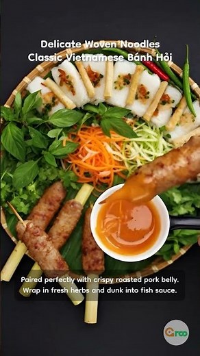 Delicate Woven Noodles: Classic Vietnamese Bánh Hỏi #vietnam #food