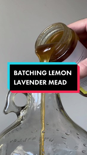 Batching Lemon Lavender Mead