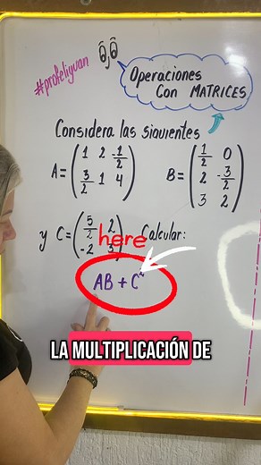 Matrices 2x3 y 3x2 Multiplícalas🤓#profeliyuan #matemáticaprofeliyuan #asítambiénseaprende #profeliyuanentiktok #ojoventeconmigo #matemáticaspasoapaso #multiplicacióndematrices | Profe Liyuan