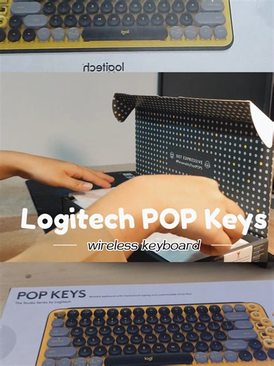 Meet the Logitech POP Keys in Blast Yellow 💛 Wireless mechanical keyboard with retro typewriter-style keys that click, clack & pop perfectly. Desk setup = instantly louder (in a good way) 😌⌨️ #LogitechPOPKeys #BlastYellow #MechanicalKeyboard #SatisfyingSounds #DeskSetup #TechTok #Keyboard #Maldives #Click #Clickcomputers #fyppppppppppppppppppppppp