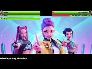 KPop Demon Hunters (2025) Opening Song with healthbars