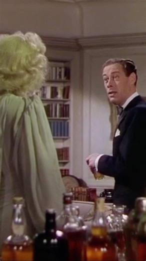 Rex Harrison, Kay Hammond (ghost) and Constance Cummings in BLITHE SPIRIT (1945).