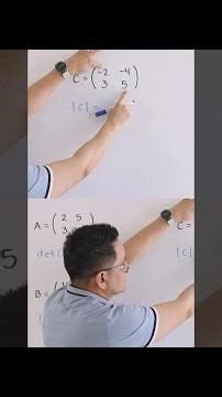 Easy Trick to Find the Determinant of a 2x2 Matrix