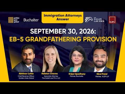 EB-5 Grandfathering Deadline: Protection Until September 30, 2026