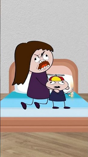 Angry mom. Stickman memes video. Funny animation meme.