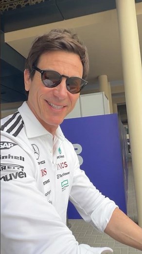 Toto’s a changed man 😉 #f1 #totowolff #mercedesf1