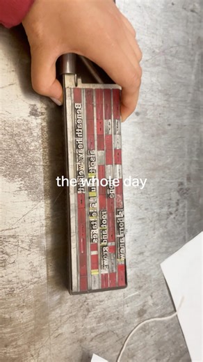 Setting type on a printing press✨ #tech #students #life