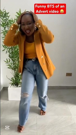 This happened while shooting for an Advert 😂😂 #bts #shorts #funnyvideo #fashion