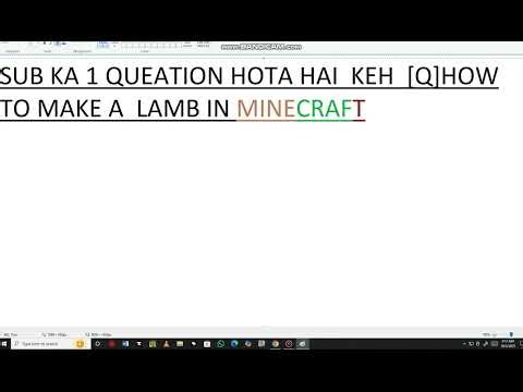 HOW TO MAKE A LAB IN [MINECRAFT SEARCH ON GOOGLE THE SEARCH IN DESCRIPTION