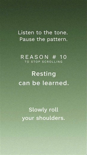 Reason # 10 - Resting can be learned.