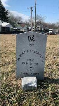 Grave Spotlight: The Grave of Private Robert B. Blackburn