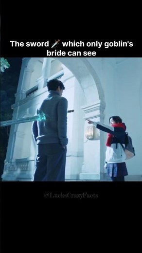 The sword 🗡️ which only goblin's bride can see ✨ #shorts #kdrama #goblin