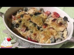 *Baccalà gratinato al forno con olive nere* Un piatto completo e dietetico.