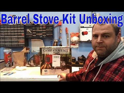 US Stove BSK1000 Cast Iron Barrel Stove Kit Unboxing