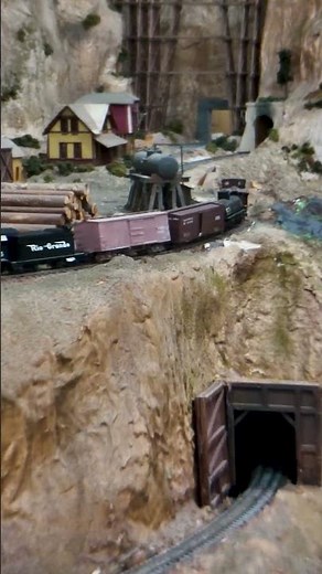 Small trains, big scenery! Narrow gauge steam navigates our HO scale layout at GSMRM