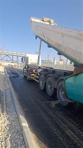 Paving of Asphalt Road | Bituminous Road Construction on Site #heavycivil #asphaltroads #asphalt