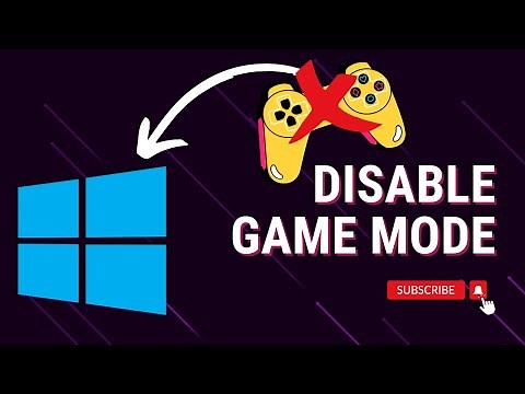 How To Turn Off Game Mode On Windows 10