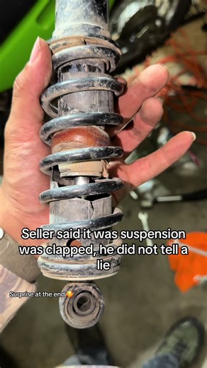 Replaced with a 350lb spring #fyp #moto #klx #110 #facebookmarketplace | moto