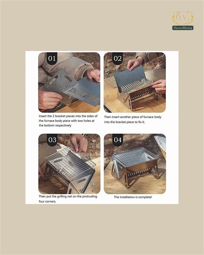 Multifunction Portable Folding BBQ Grill