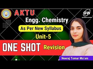 UNIT-5 I ONE SHOT Revision I Materials Chemistry I Engg.Chemistry I by Neeraj Tomer Ma'am