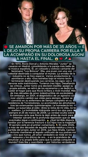🔴 ¿Qué sufrió Junior por Rocío Dúrcal 🎬 Su verdad, el sacrificio y su legado 2026