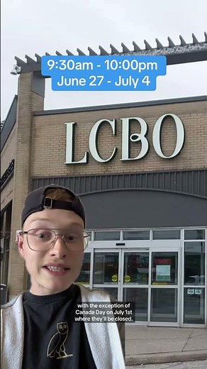 Here are the LCBO hours for Canada Day long weekend! #lcbo #ontario #canada #canadaday