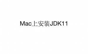 Mac上安装JDK11