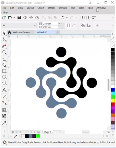 Ellipse tool logo #coreldraw_tutorial #belajarcoreldraw #coreldraw