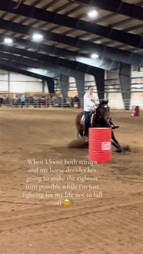 Hilarious Barrel Racing Mishap