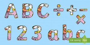 Flowers Display Lettering