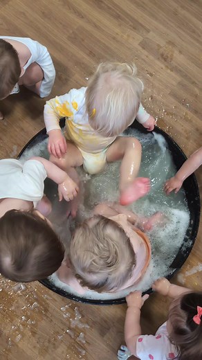 Pre-Toddler Body Painting for Developmental Learning