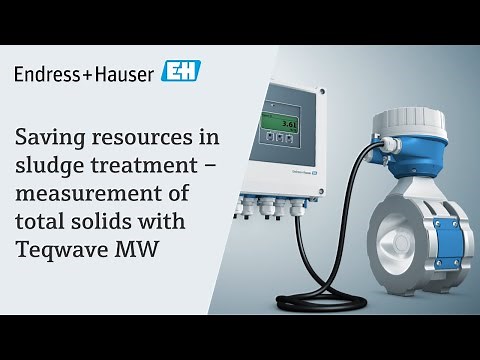 Saving resources in sludge treatment | Inline measurement of total solids with Proline Teqwave MW