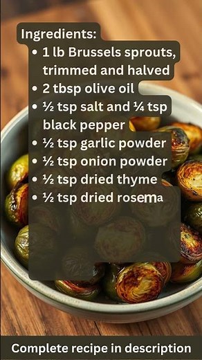 Air Fryer Herb and Olive Oil Roasted Brussels Sprouts Recipe by What Shall I Cook